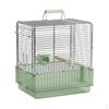 Folding Bird Cage with Top Handle, Portable in Stainless Steel Metal, Small for