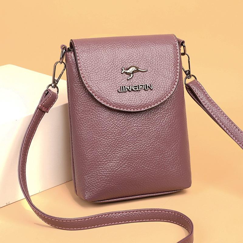 Bag Women's New Versatile Multi-layer Shoulder Mobile Phone Bag Fashionable and Simple Flow Change Key Bag