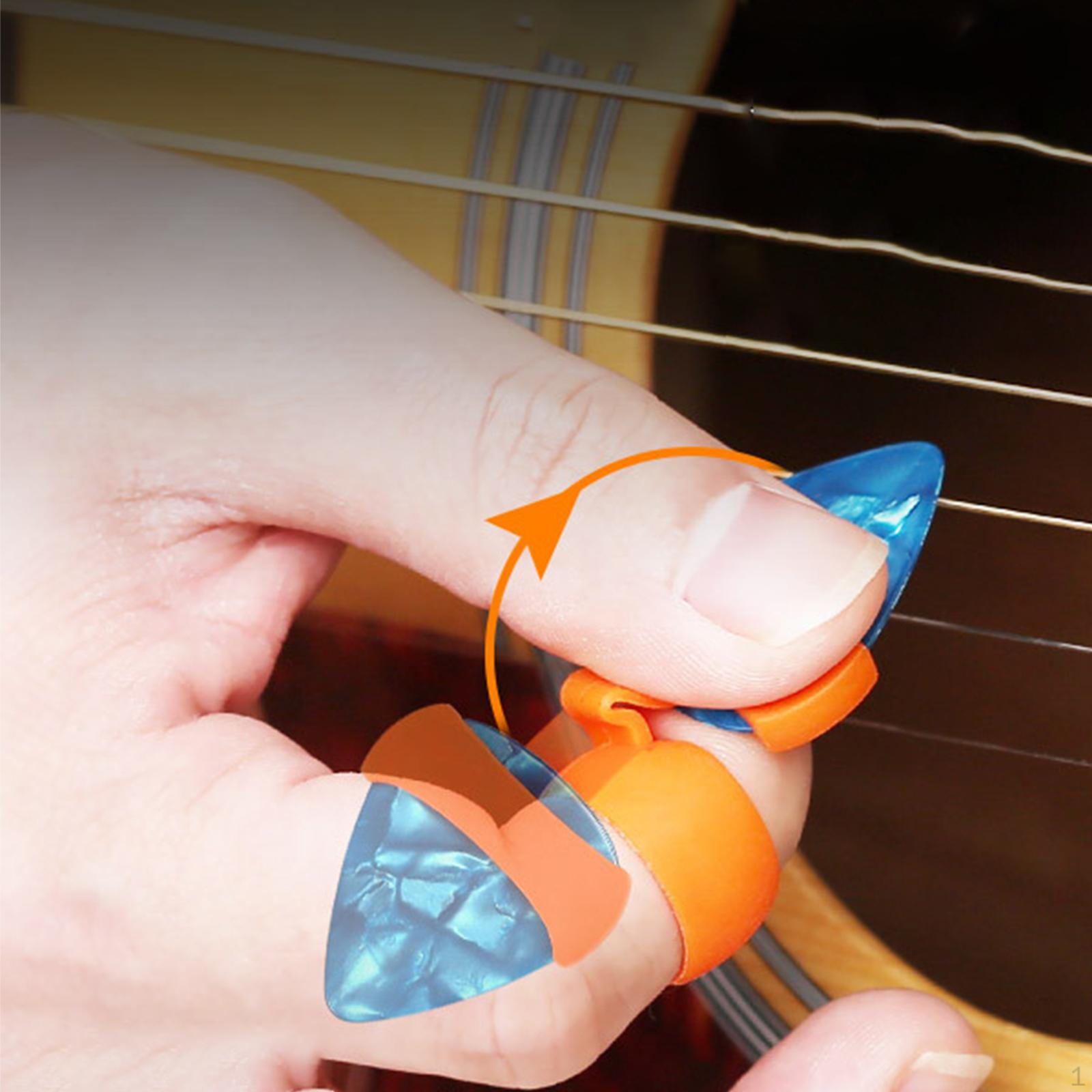 Adjustable Finger Pick Holder for Guitar and Ukulele - Keep Your Picks Organized S