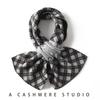2025 Autumn/Winter Women's Color Block Cashmere Jacquard Scarf