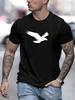 Flying Eagle Print Summer Unisex Short-Sleeve T-Shirt