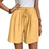 Women Casual Drawstring Waist Shorts With Pockets Summer Beach