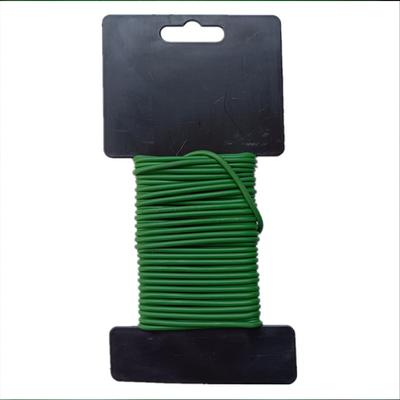 Twist Tie Plant Cable Support Twine Plastic Coated Iron Wire Tool for Garden Horticulture 2.8mm X