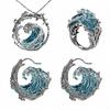 Halskjede Øredobber Smykkesett Justerbart Sommer Marint Tema Smykkepakker for Kvinner Jenter Gaver