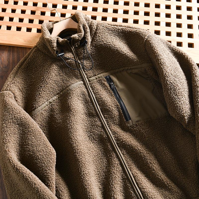 Men's Winter Thickened Lambswool Jacket - Outdoor Mountain Style, Warm, Loose, Casual, Stand Collar, Trendy. Highly Recommended!