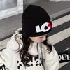 Korean trendy children's hats street ruffians handsome boys and girls knitted wool hats design sense head hat cold hat