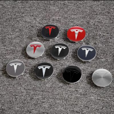 4Pcs 56mm+60mm Car Wheel Center Hub Caps Stickers Auto Rim Cover Accessories For Model 3 Model S X Model Y Roadster SpaceX
