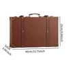 Vintage Suitcase Box Wooden Treasure Chest Collection Dustproof Storage Carry on for