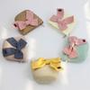Strohhut & Schultertaschen-Set für Kinder Mädchen Breitkrempiger Sonnenhut Atmungsaktiver Strohhut Outdoor Strand Kopfbedeckung Schleifentasche