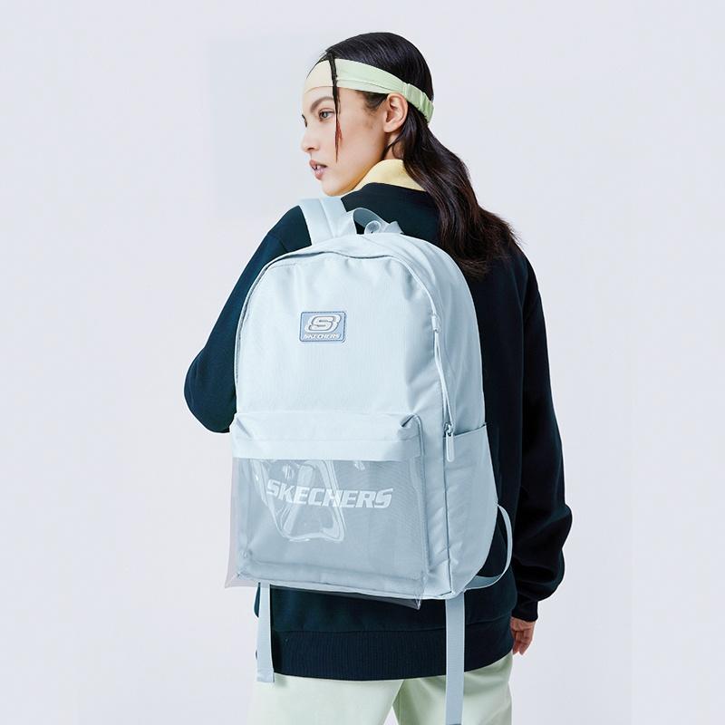 Skechers Transparent Anime Polyester Pain Bag Regular Couple Unisex Bags Blue Gray Red L325K087-03GB
