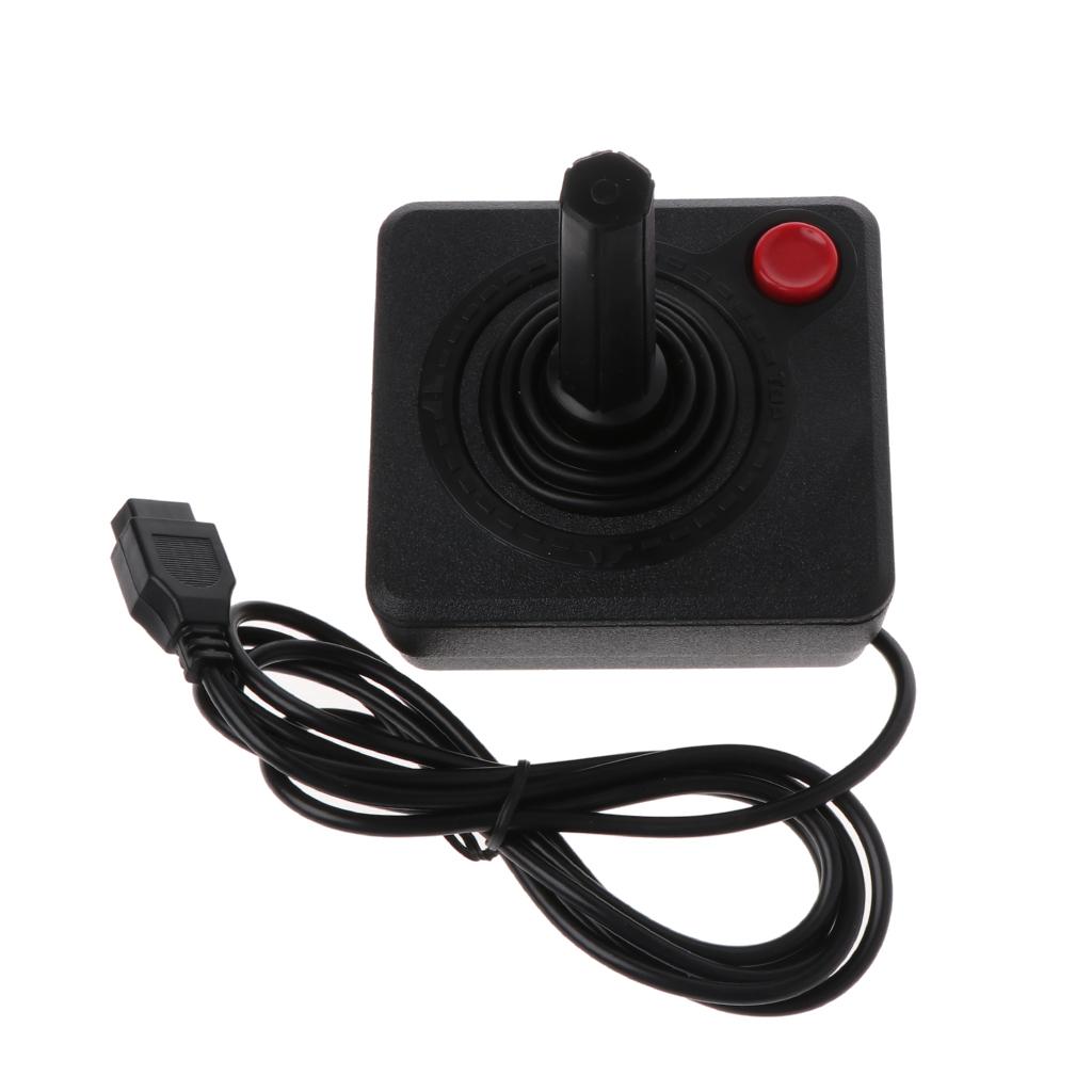 Retro Classic Controller Gamepad Joystick for 2600 Console Game Rocker with 4-Way Lever & Single Action Button