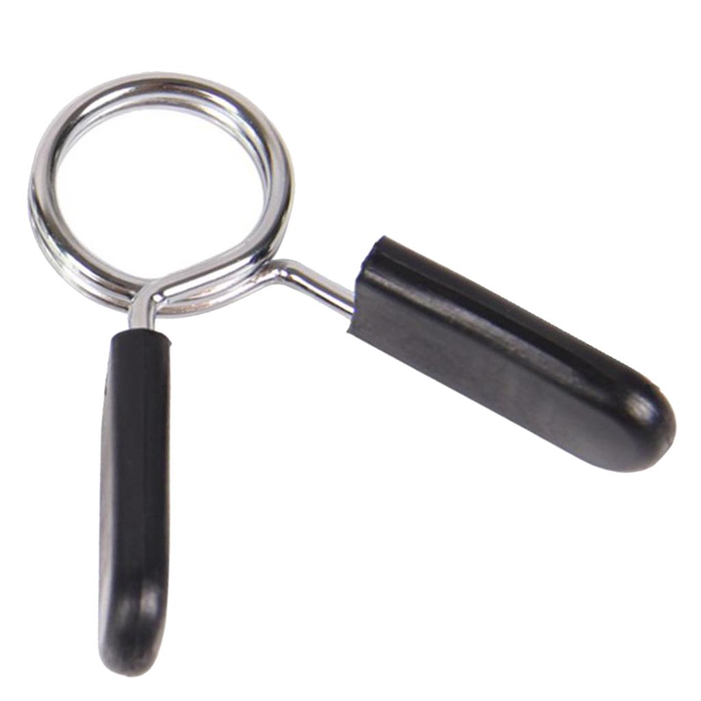 25mm Dumbbell Barbell Spring Clip s Clamps for Weightlifting Strength Training Exercise