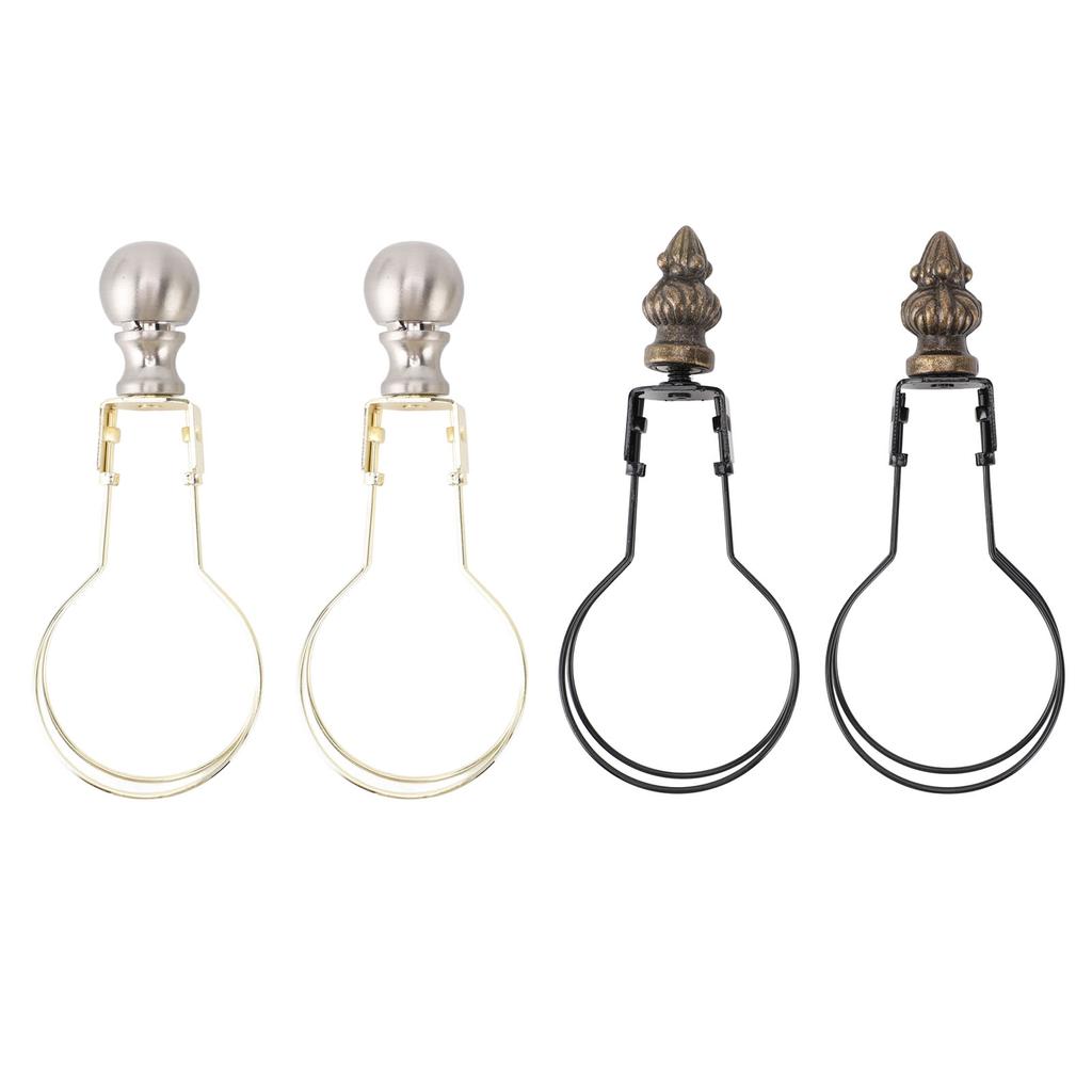 2pcs Lamp Bulb Clip Adapter Modern Stylish Metal Lampshade Holder Adapter Clip On Lampshade Adapter