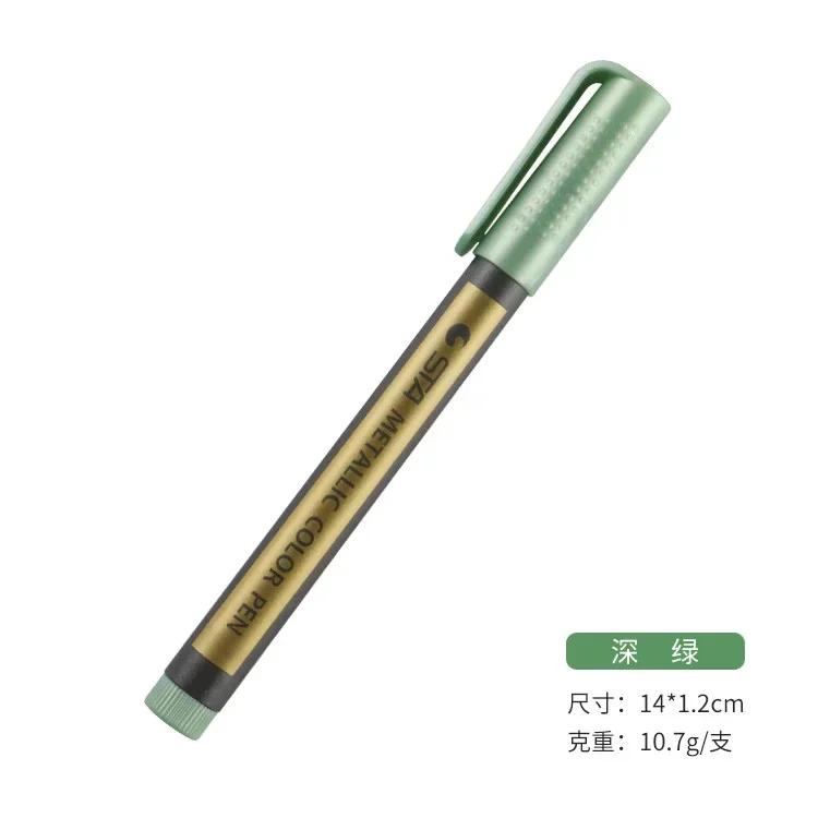 Fine Metallic Markers Paints Pens Art Permanent Writing Markers for Photo Album Gift Card DIY Craft Kids Stationery 10 Colors