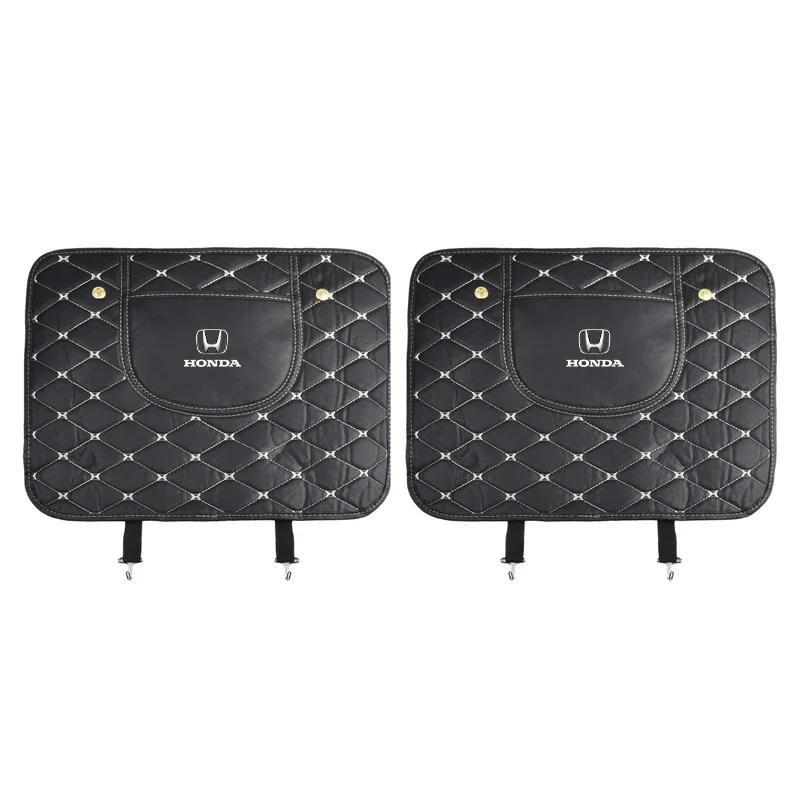 2025 Car New Honda Car Anti-kick Pad Interior Pu Leather Auto Seat Back Protector Pads Anti Scratch For Honda Civic Varadero Xl1