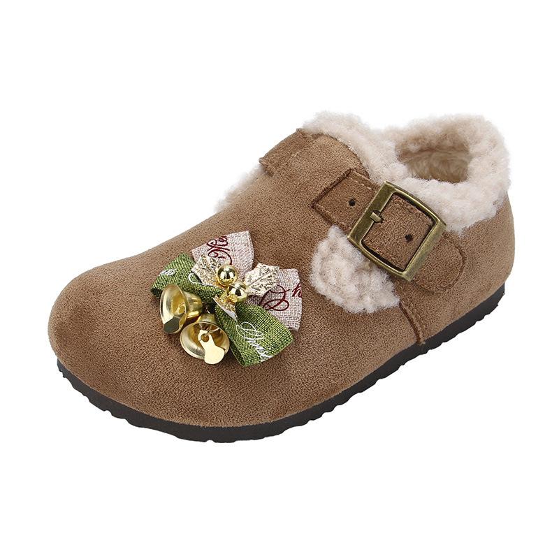 Women's 2025 New Cartoon Fluffy Birkenstock Snow Boots with Thick Sole - Warm and Full Coverage Cotton Shoes