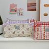 Multipurpose Quilted Fabric Storage Basket Accessory for Desk Organization In Any Room or Offices Space Saving Designs