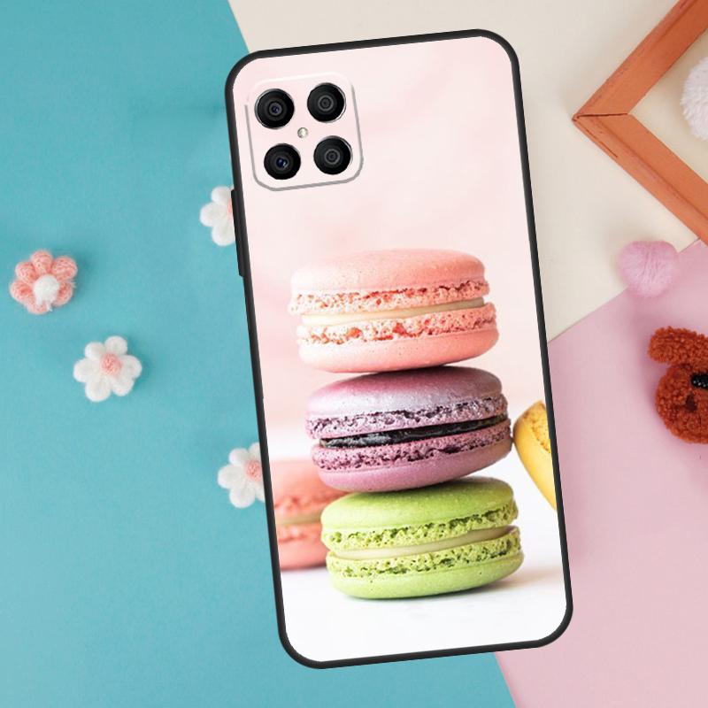 Macarons Cake Dessert Case For Honor 200 Pro 50 70 90 X9a X8a X8 X9 X8b X9c X9b Honor Magic 7 5 6 Lite Pro Cover