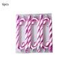X 6 Candy Cane Glitter Hanging Christmas Tree Decoration Santa Ornament Xmas