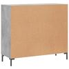 Sideboard Concrete Grey 90 x 34 x 80 cm Particleboard