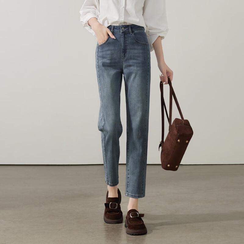 SOFSIL Women s High-Waist Slim-Fit Cropped Jeans 28