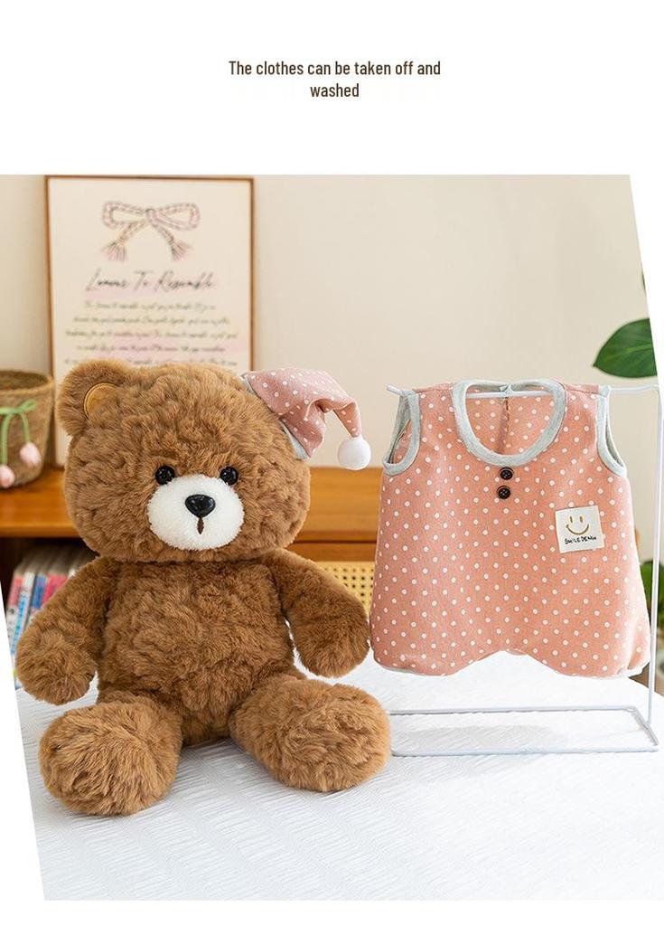 Adorable Teddy Bear Plush Pajamas Doll - Soft Toy Gift for Kids