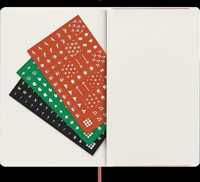 Moleskine 2025 Precious Weekly Diary, 12-Month Planner, January Start, Large Size (13cm X 21cm), Manber Orange, Soft Cover, DSPRETN812WN3BY25