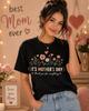 Mother's Day Floral Tee | Hand-Drawn Thank You Shirt and Kids Tshirt