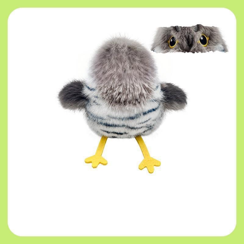 Bird Automatic Cat Toy Simulation Bird Chirping Flying Cat Interactive Toy Usb Charging Touch Activated Pet Toy Cat Accessories