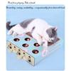 Interactive Whack A Mole Cat Toy Corrugated Cardboard Scratcher Multi Functional Grinding Claws Anti Scratch Pet Toy Supplies