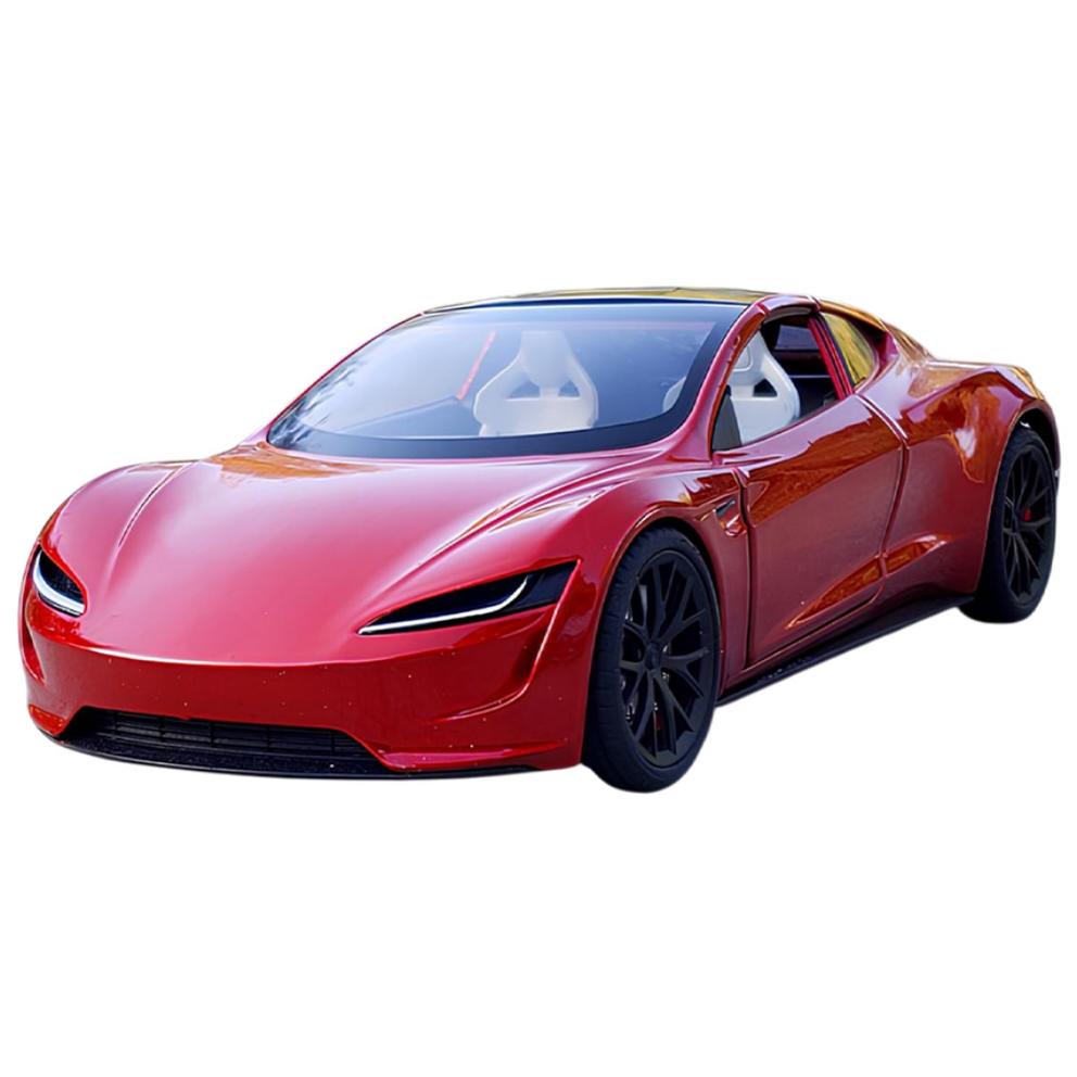 MyCar 1:24 Scale Tesla Roadster Roof Model Diecast Metal Car Figurine - Red