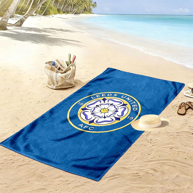 LUFC Fußball Strandtuch, Großes Weiches Schnelltrocknendes Handtuch für Strand Camping Schwimmen