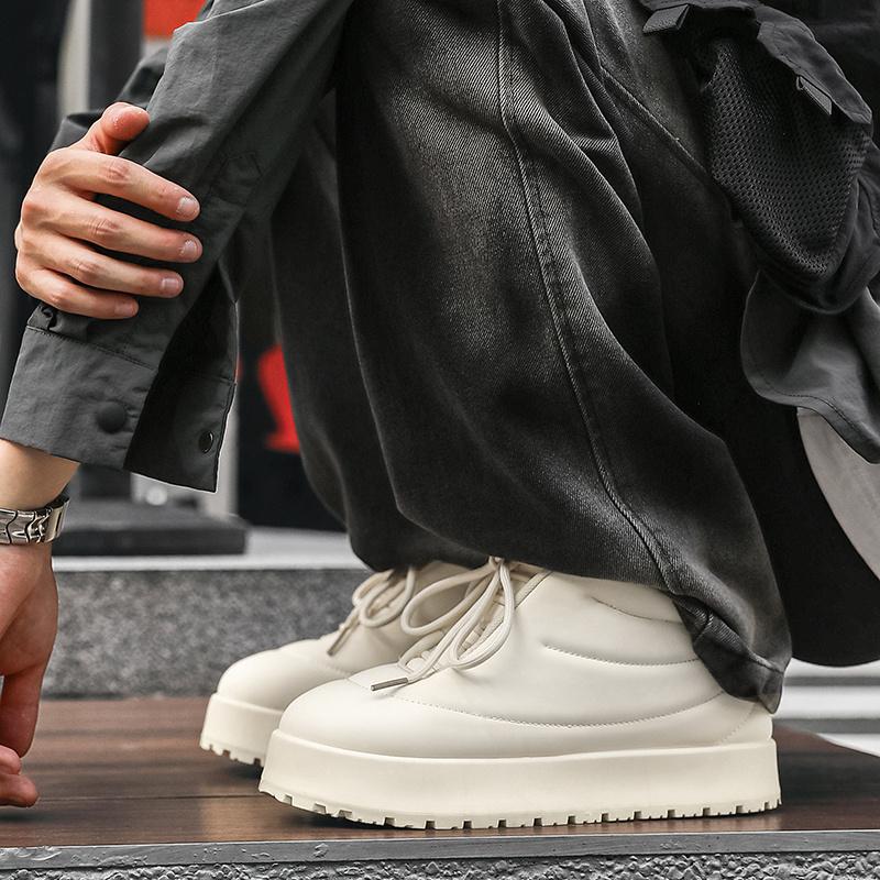 Streetwear Mode Casual Sneakers Herr Gul Höja Platåskor Herr Lyx Herr Skateboard Sneakers Designer Brödskor