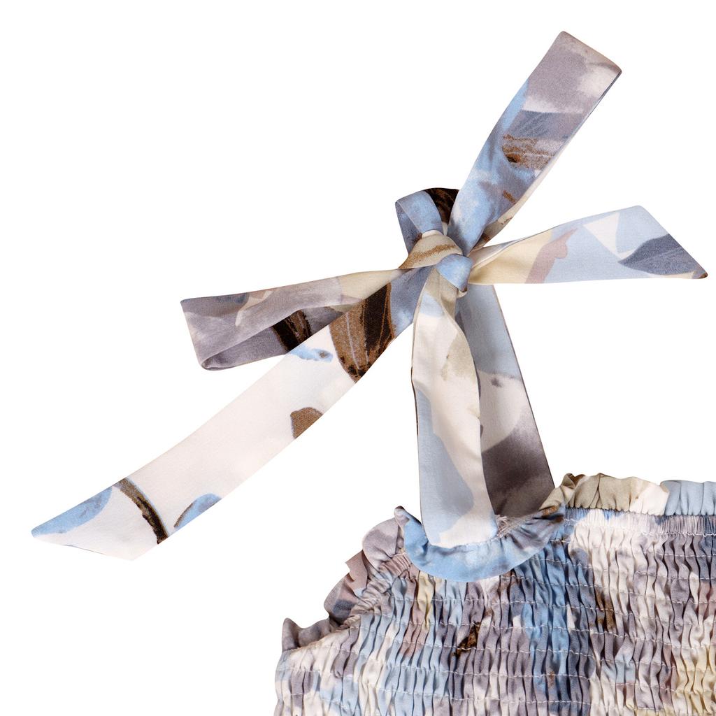 GMXIA New Floral Print Suspender Dress Summer Dress Casual Vacation Travel Dress