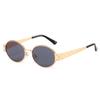 Sun Glasses for Women Luxury Flower Pattern Metal Sunglasses Uv400 Arc De Triomphe