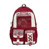 Schoolbag new cute cartoon ins style school bag girls college style backpack junior high school students lightweight large capacity backpack
