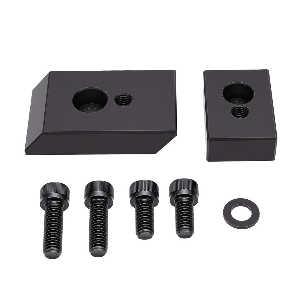 Car Front Seat Riser Spacer Kit Aluminum Seat Recline Kit Replacement for Jeep Wrangler JL JLU 2018 and Later Fixed 3/4in Blocks