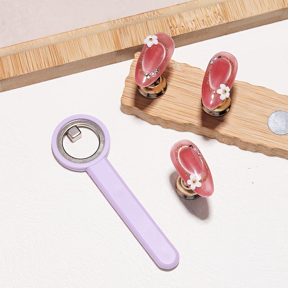 Ferramenta de Nail Art Anel Ímã Olho de Gato, Ferramenta de Manicure Olho de Gato Oca, Ímã Forte Halo Perfeito