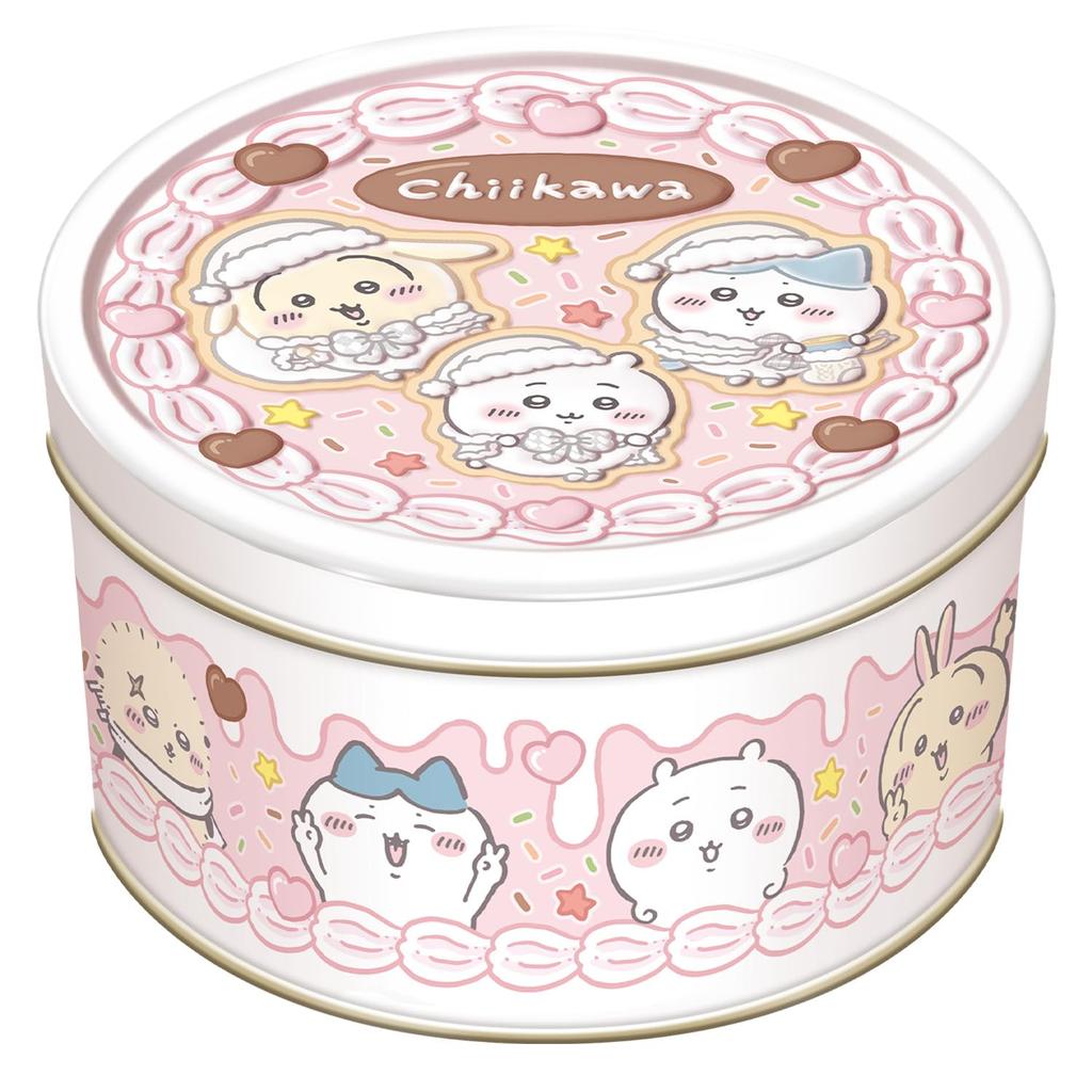 Heart Chiikawa Whole Cake Tin Cookie Candy piece Toy/1