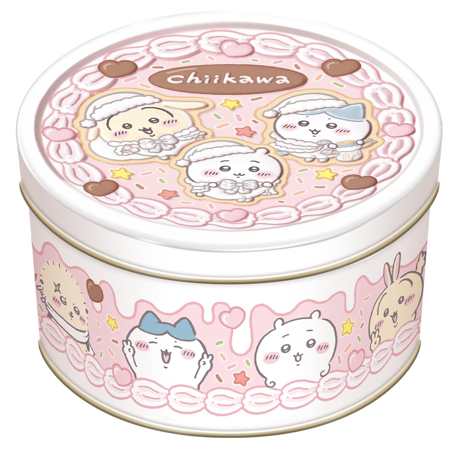 Сердечко Чиикава Целый торт Жестяная коробка Печенье Конфета кусочек Игрушка/1