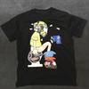2025 Sommer und Herbst Neuer Stil Lustiger Fahrer-Print T-Shirt lässiges und sportliches kurzärmeliges Street-Top für Herren und Damen 01