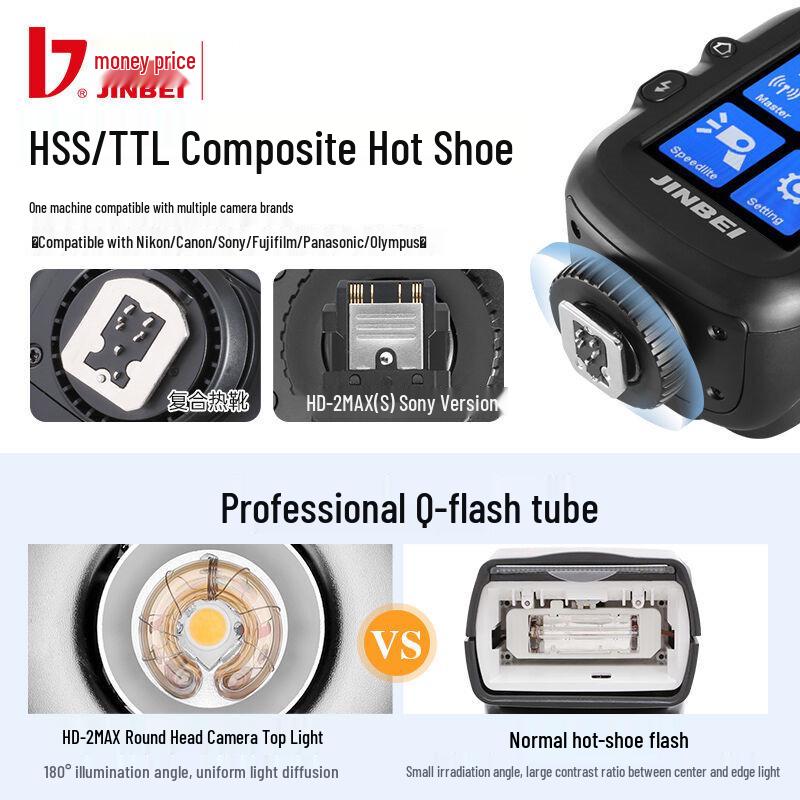 Jinbei HD-2MAX Portable Outdoor TTL Flash for High-Speed Photography
