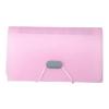 1PC 13 Cell A6 Mini Lanyard Organ Bag Office File Storage Candy Color Ticket Folder Transparent Folder