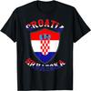 Croatia Soccer T-shirt Football T Shirt Croatian Flag