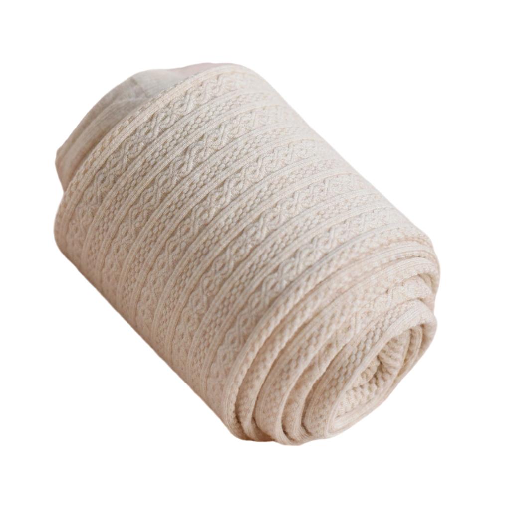 Thermische Winterstrumpfhose Kabelstrick-Textur Verdickt Baumwolle Hoher Bund Stretch Schlankmachende Strumpfhose Für Damen Kaltes Wetter
