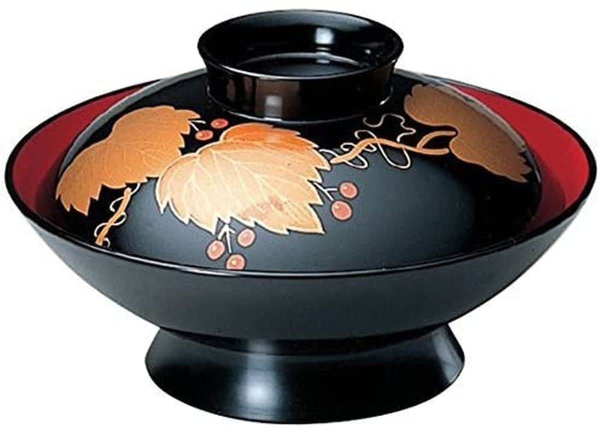 

stew black ivy with red made in x tableware J-kitchens Heat-resistant 5.9-inch palace-style bowl, interior, Japan, 16.4 H9.5cm, No.676
