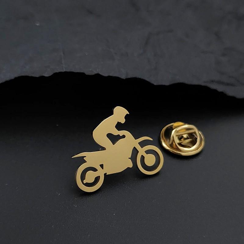 Off Road Motorcycle Brooch Cufflinks Dual-use Personalized Design Adventurer Style Enthusiast Accessories