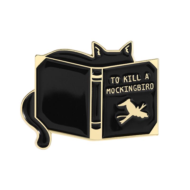 Bookworm Collection Enamel Pins Magic Fantasy Book Romantic Reader Lets Read Banned Books Brooches Lapel Badge Jewelry Gifts