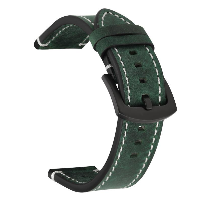 Vintage Leather Watchband for Seiko 18mm 20mm 22mm 24mm High Quality Retro Calf Leather Watch Strap Genuine Leather Bracelet