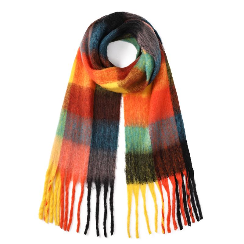 Korean Style Winter Thick Warm Scarf Women Cashmere Shawl and Wraps Pashmina Neckerchief Bufanda Female Long Tessel Echarpe 2025